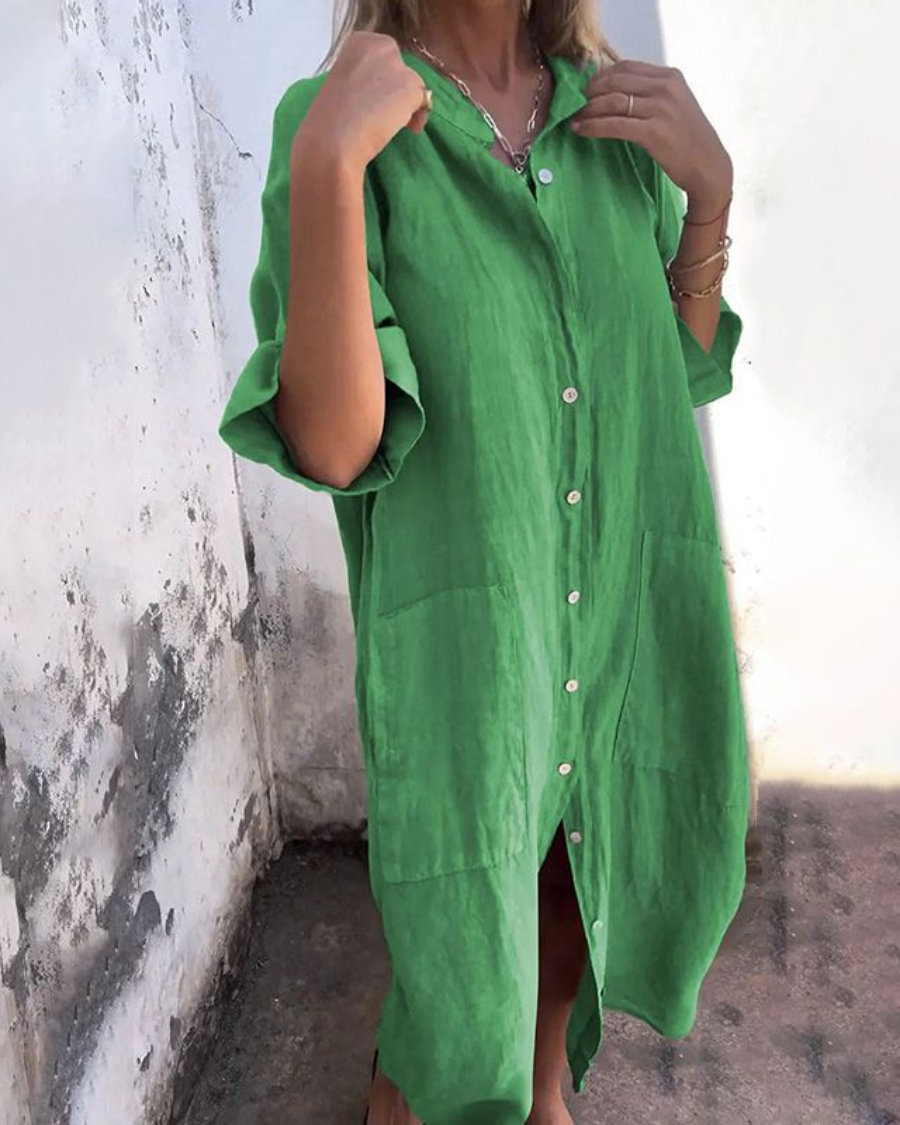 Melanie - Casual overhemdjurk in Ibiza-stijl