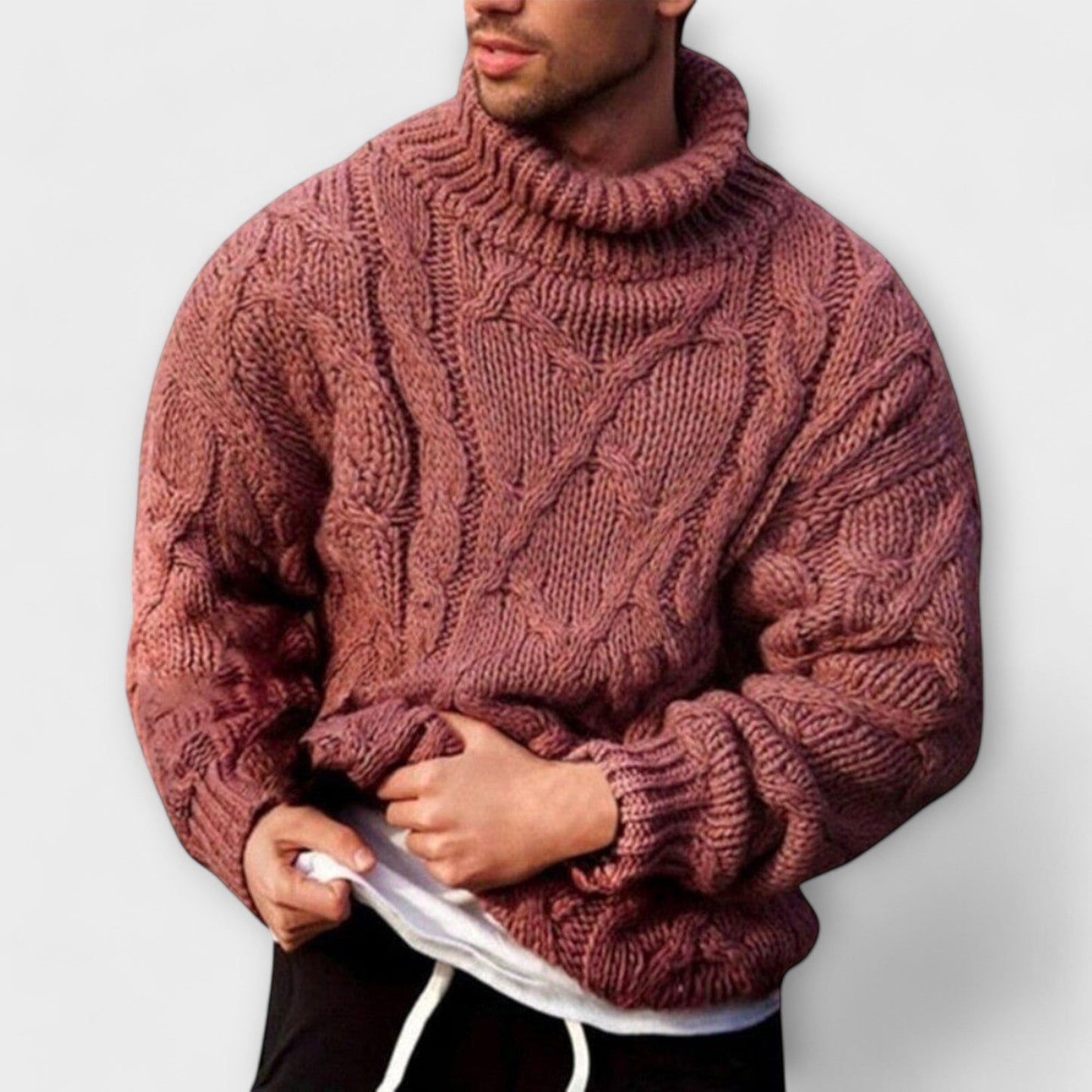 Raphaël™ | Premium Herentrui van Gevlochten Wol