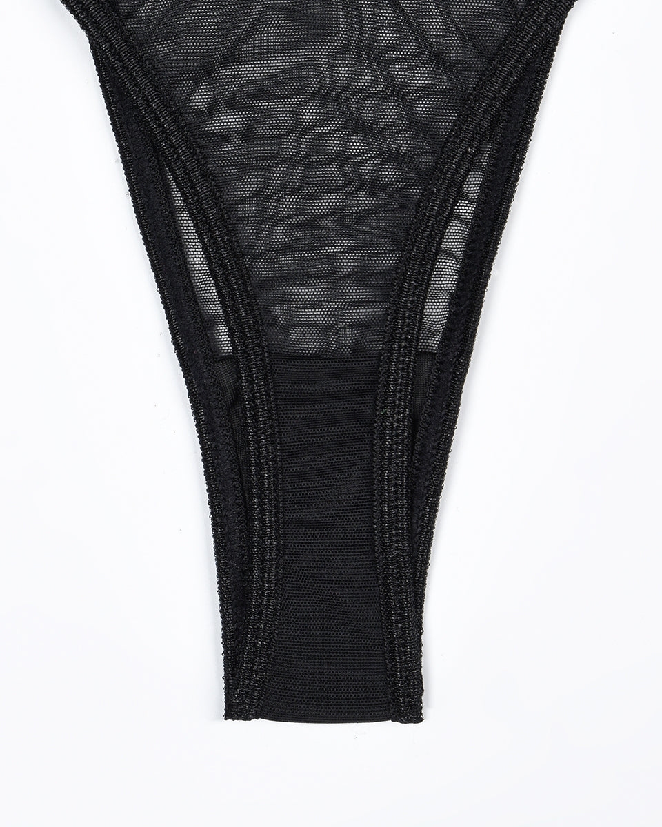 Eline™ | 4-delige Transparante Mesh Lingerie Set