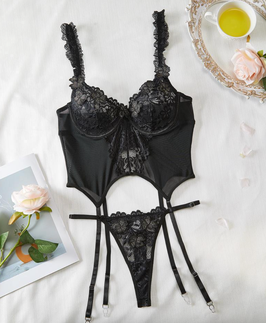 Leyla™ | Elegante Bruidslingerie Set