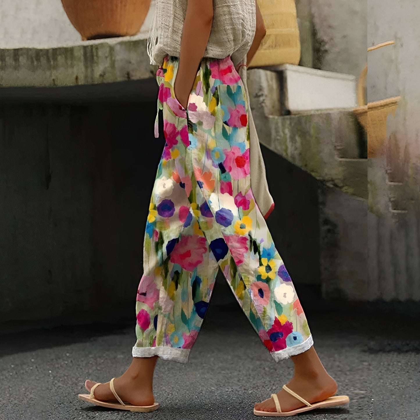 Nina™ | Kleurrijke Joggingbroek