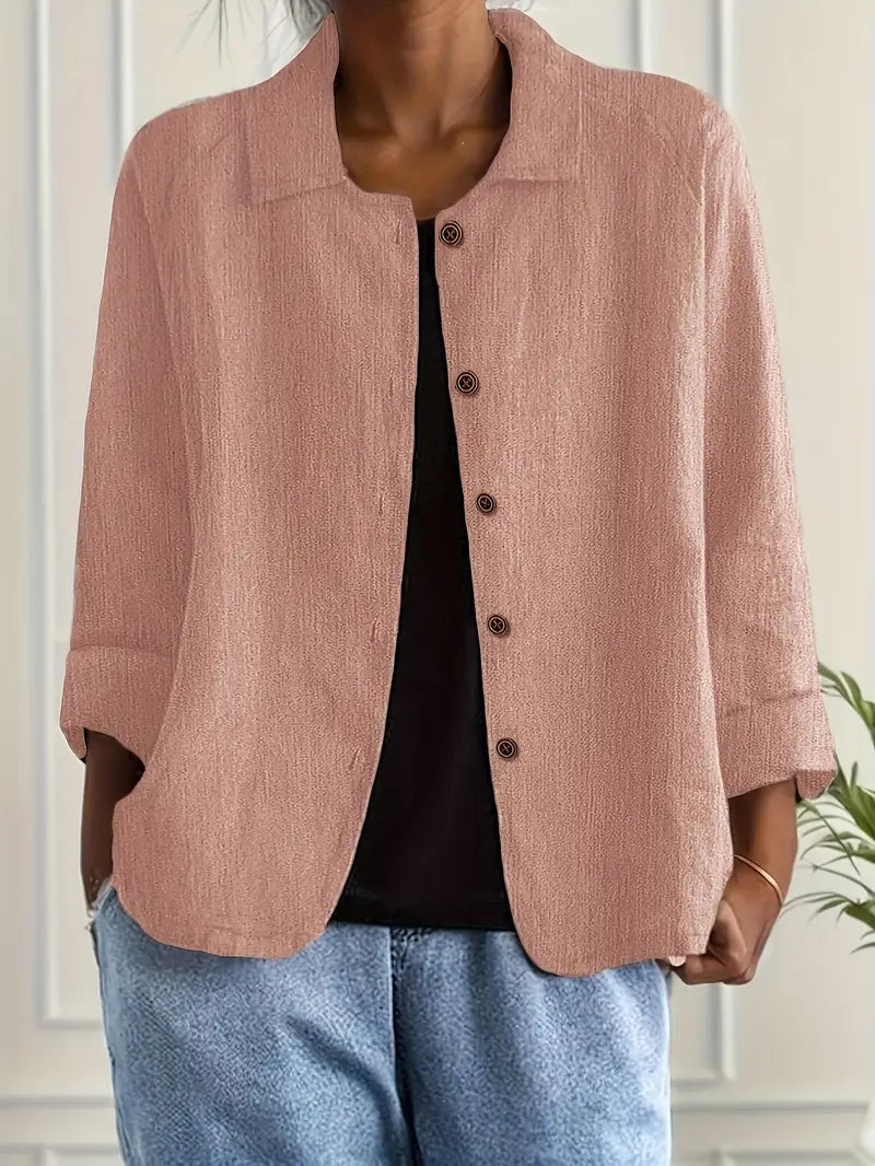 Jade | Klassiek katoenen overshirt