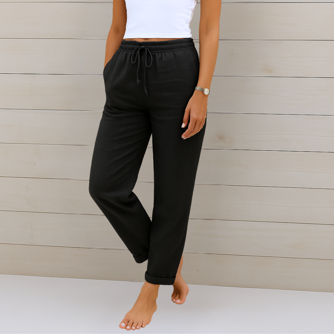 Susy - Ademende Stretch Linnen Broek Premium