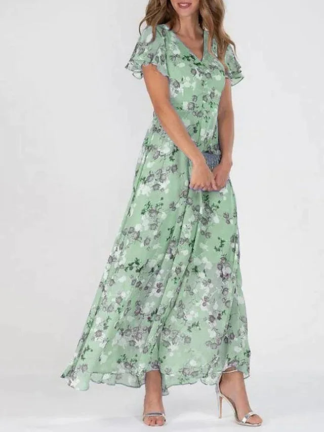 Victoria - Elegante Gebloemde Jurk