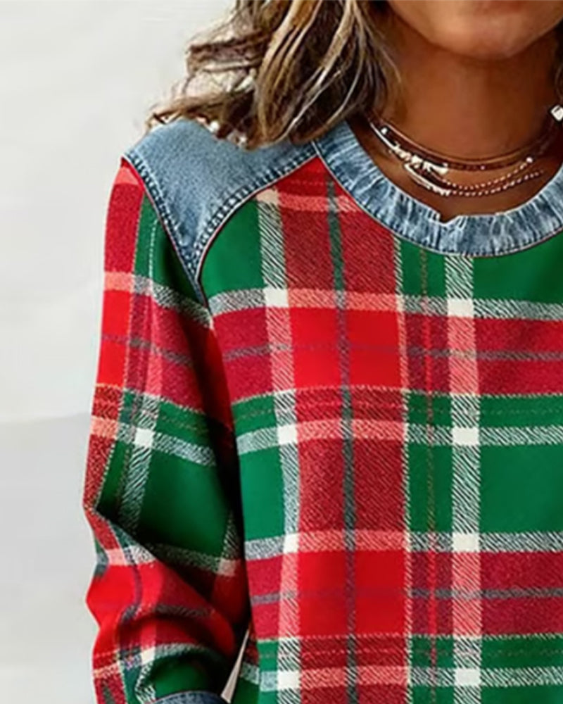 Célia - Gedurfd Patchwork Sweatshirt