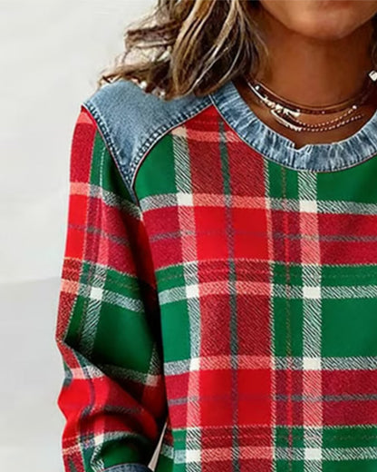 Célia - Gedurfd Patchwork Sweatshirt