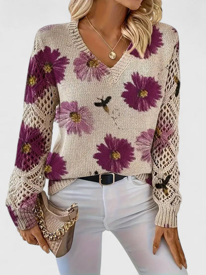 Aurélie - Cardigan Floral Léger