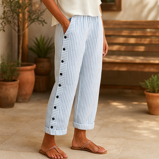 Dagny | Lichtgewicht linnen broek