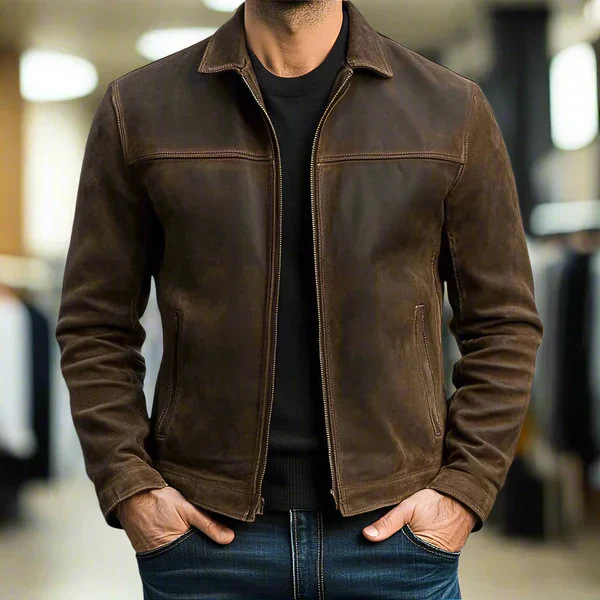 Omar™ | Minimalistische suède bodywarmer