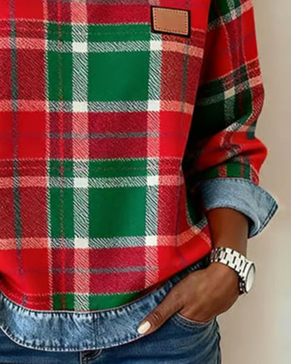 Célia - Gedurfd Patchwork Sweatshirt
