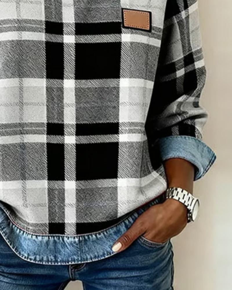 Célia - Gedurfd Patchwork Sweatshirt