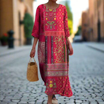 Marlene - Elegante Boho Maxi Jurk