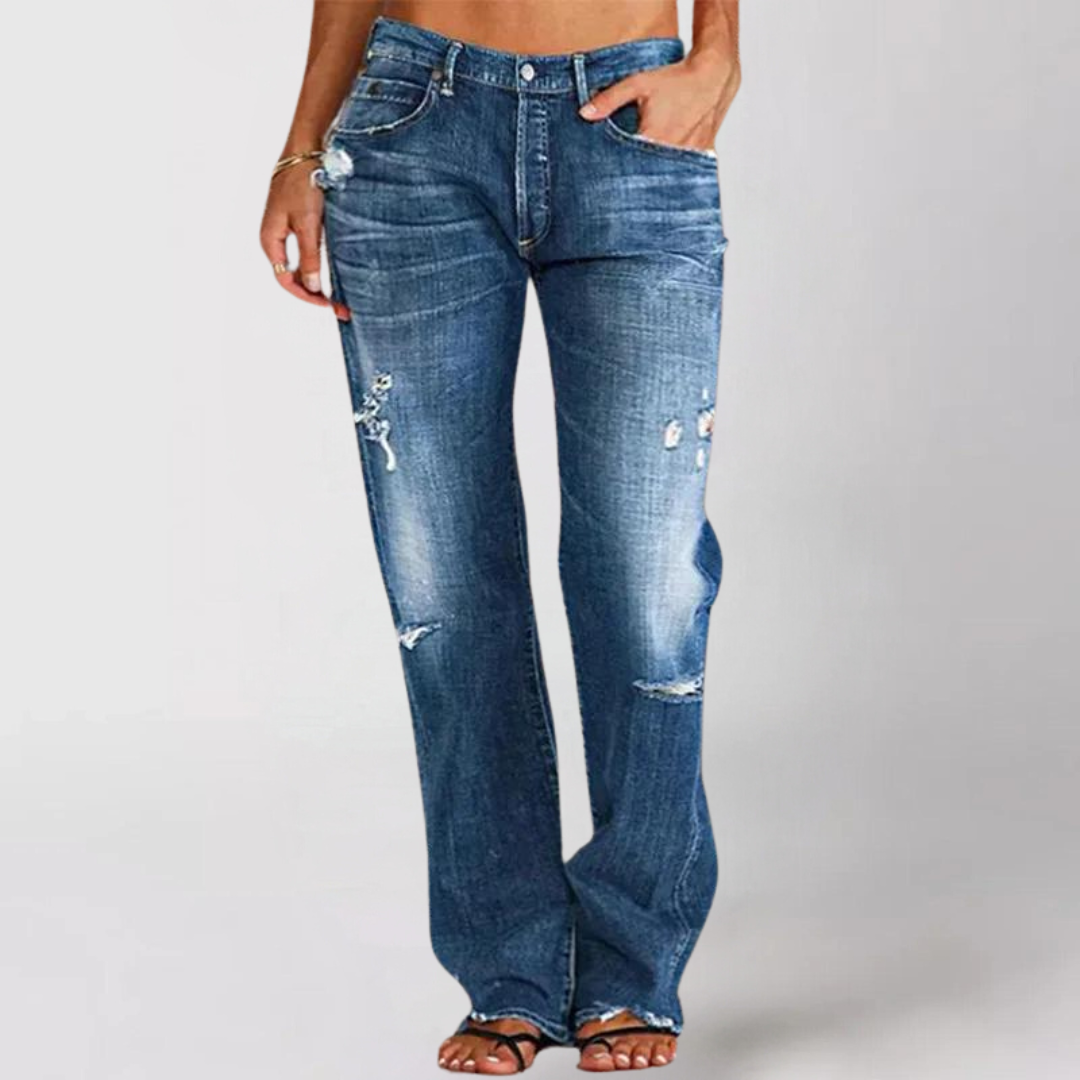 Priscilla™ | Jean en Denim avec Jambes Amples