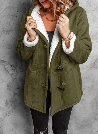 Cléa | Veste polaire à capuche décontractée