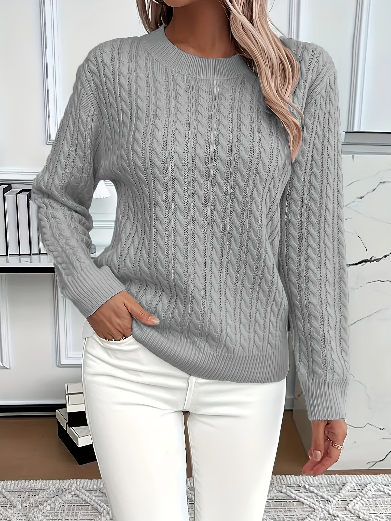 Lena – Dames kabeltrui