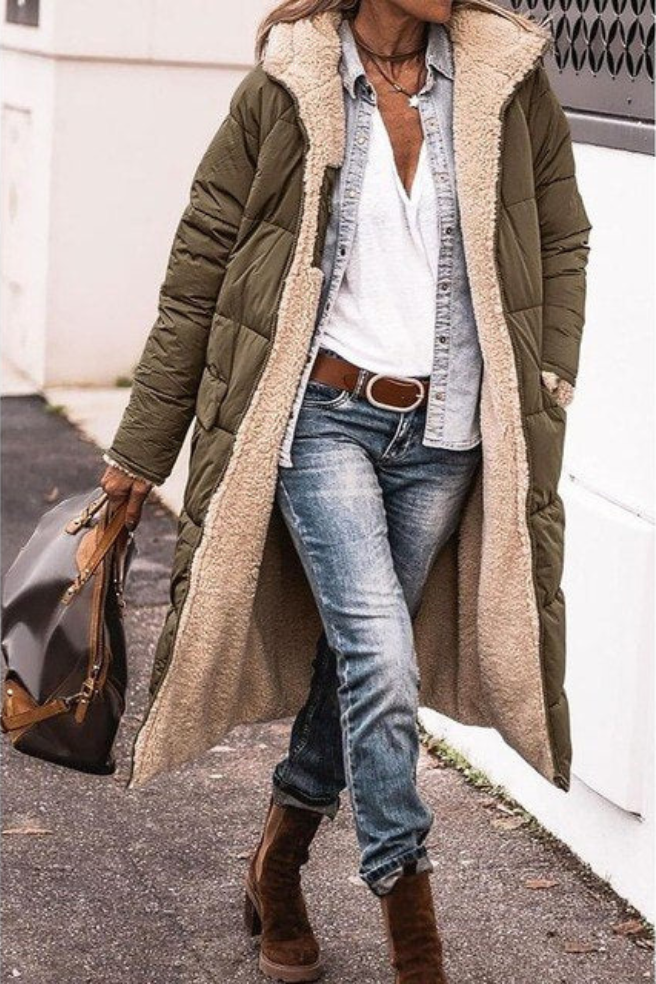 Anny - Manteau Réversible Élégant