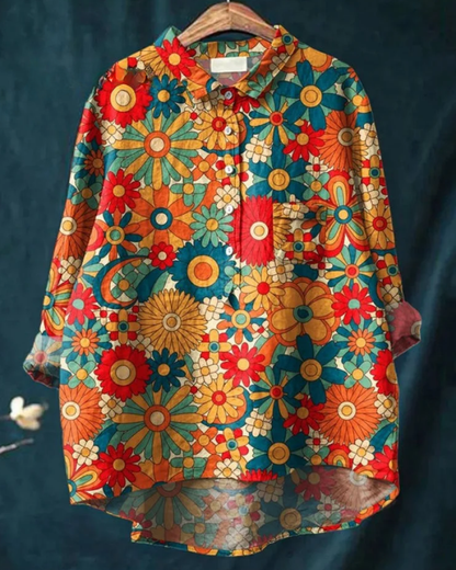 Jenny | Chemise florale élégante avec boutons