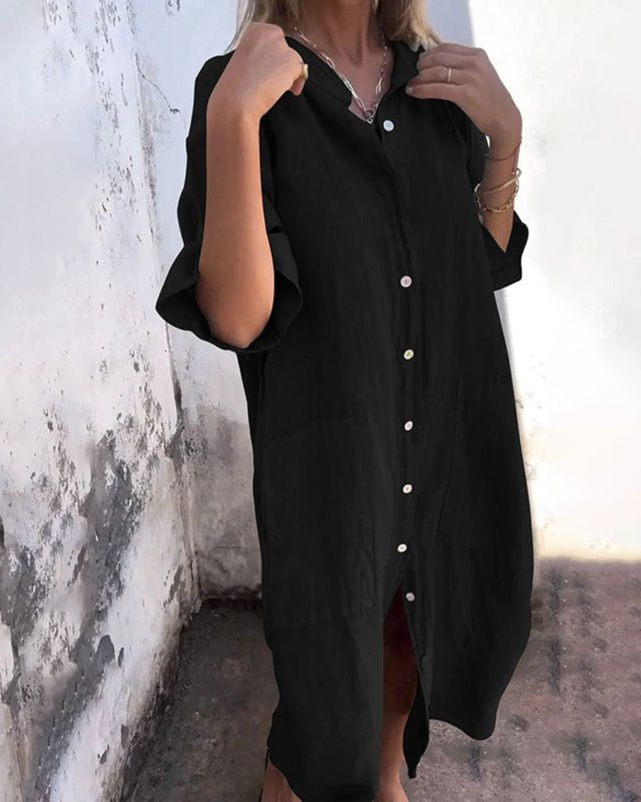 Melany - Boho Chique Overhemdjurk