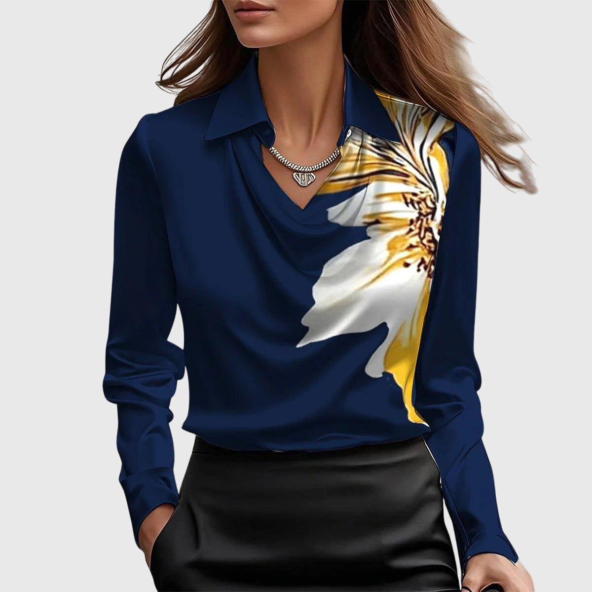Brooklyn - Elegante Satijnen Blouse