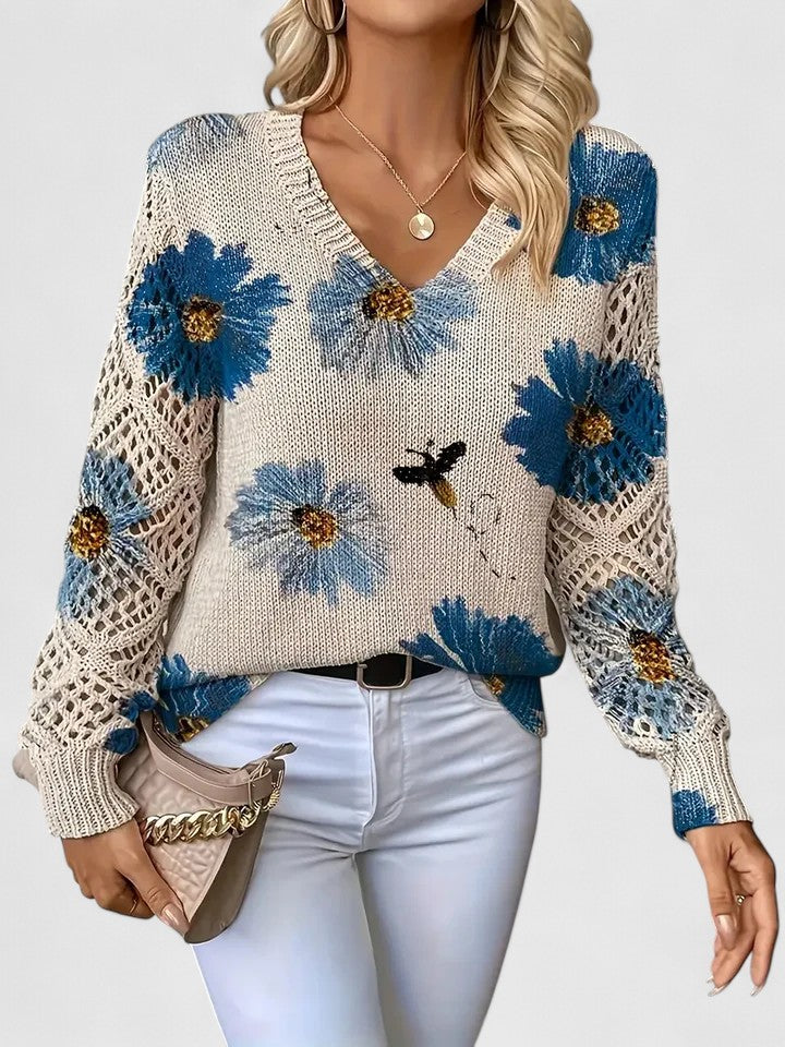 Aurélie - Cardigan Floral Léger