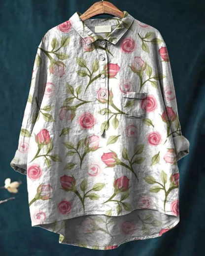 Jenny | Chemise florale élégante avec boutons