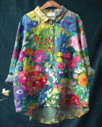 Jenny | Chemise florale élégante avec boutons