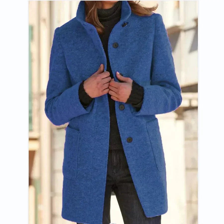 Damesmantel Bronte met knoopsluiting