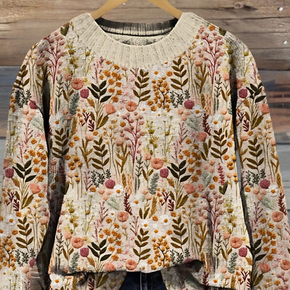 Nova - Elegante bloemenpullover