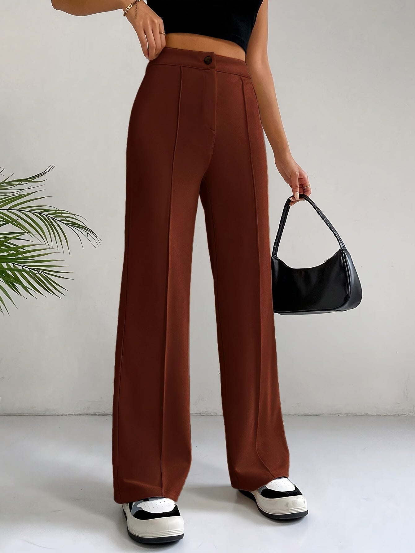 Quintina™ | Trendy broek met hoge taille