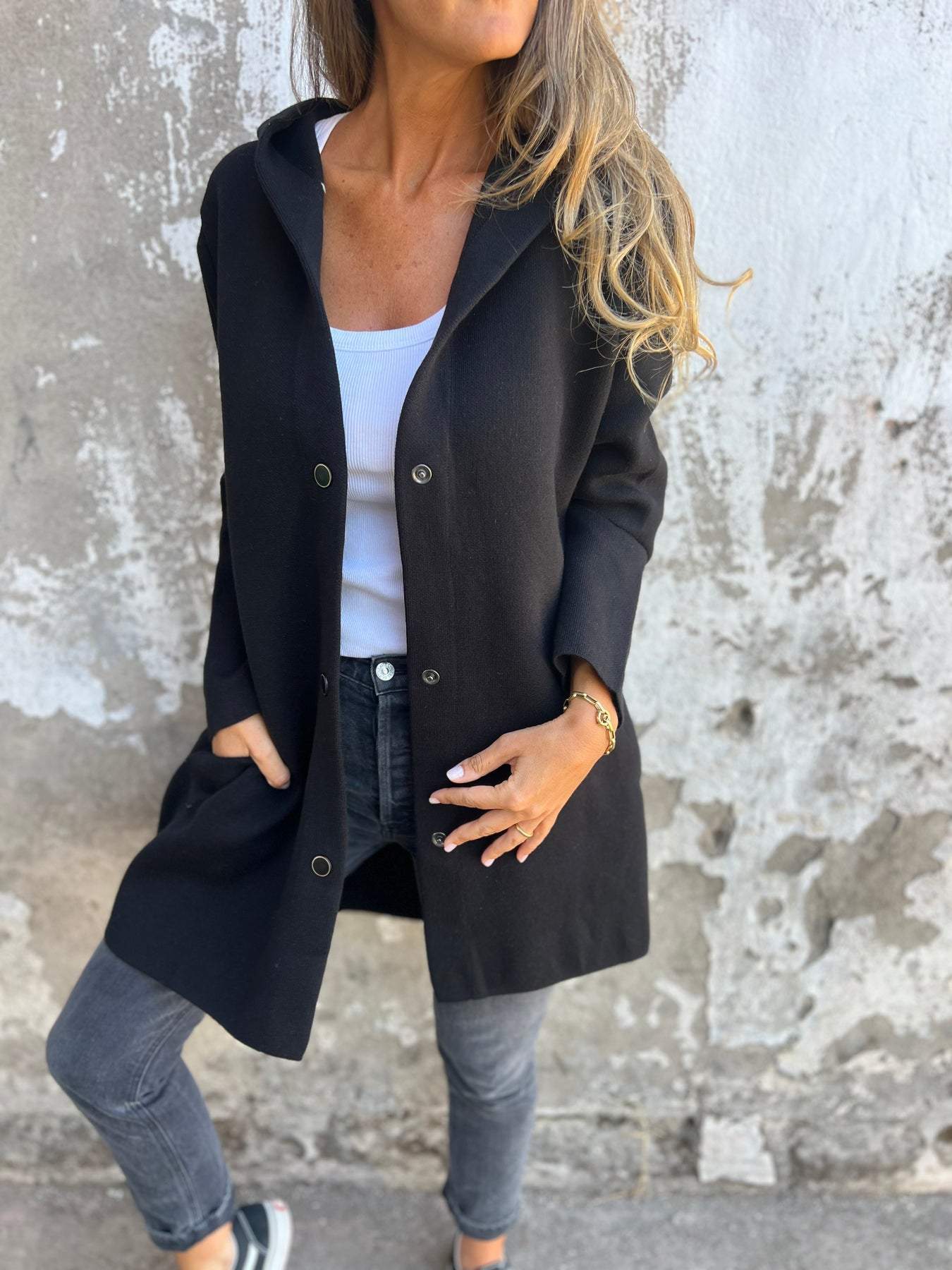 Appolinia - Casual vest met capuchon