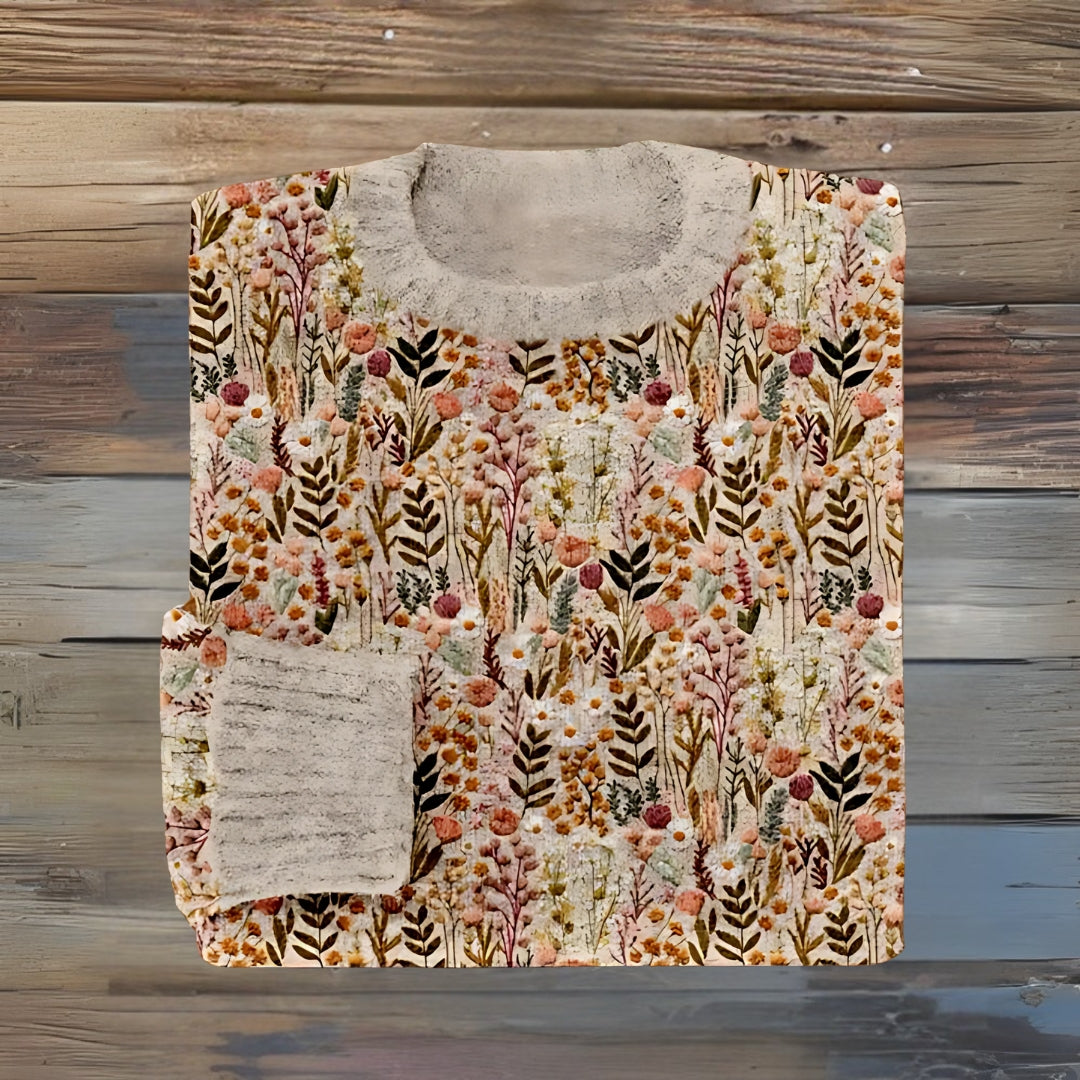 Nova - Elegante bloemenpullover