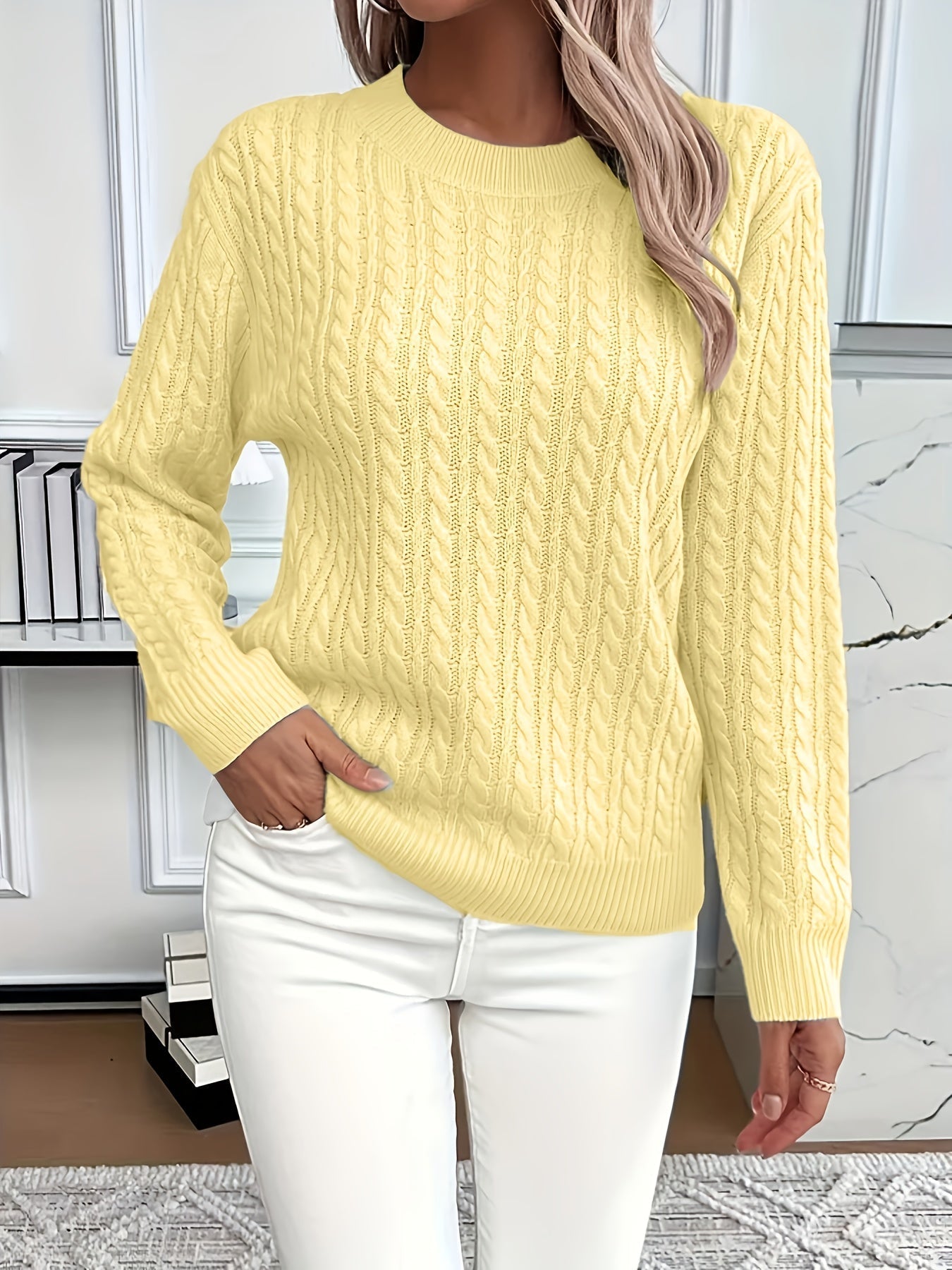 Lena – Dames kabeltrui