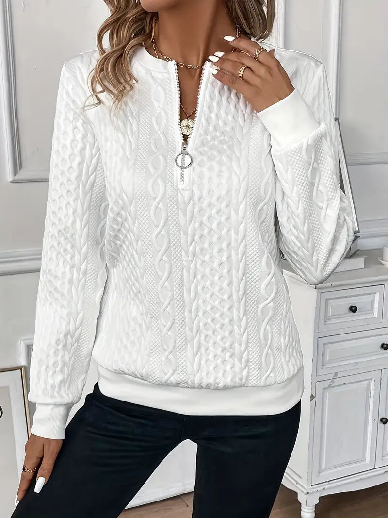 Lucia - Pull À Zip Élégant