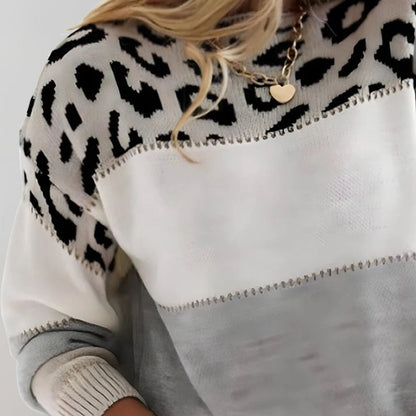 Bernadetta - Trendy en Comfortabele Trui met Luipaardprint