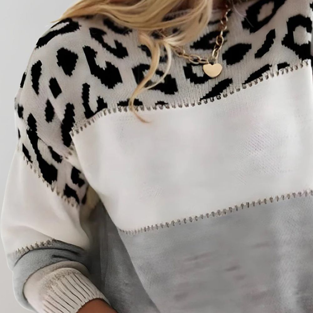 Charlene - Casual Luipaard Trui