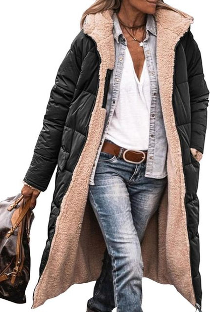 Dakota fleece- en vrijetijdsjas met capuchon