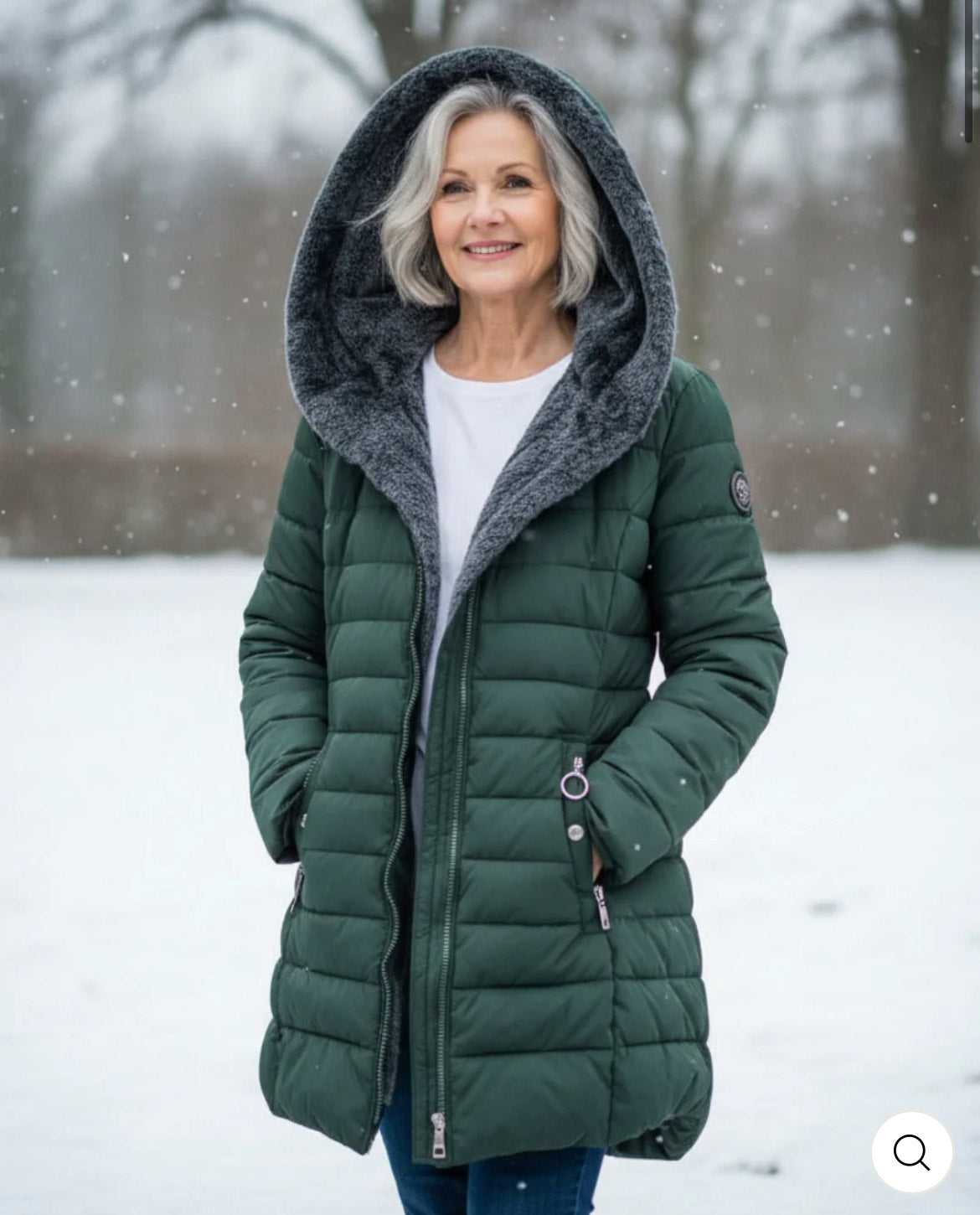 Elena-Manteau d'hiver chaud avec doublure intérieure.