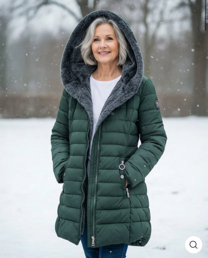 Elena-Manteau d'hiver chaud avec doublure intérieure.