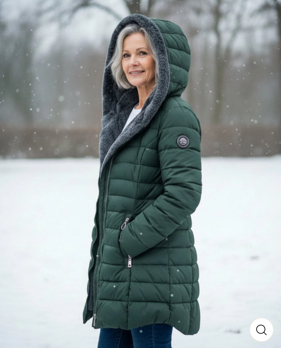Elena-Manteau d'hiver chaud avec doublure intérieure.