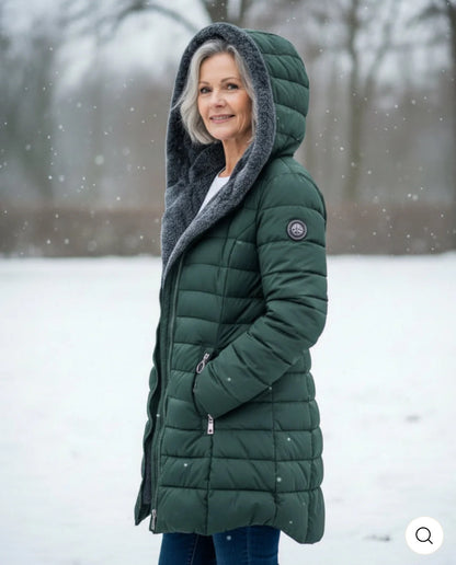 Elena-Manteau d'hiver chaud avec doublure intérieure.