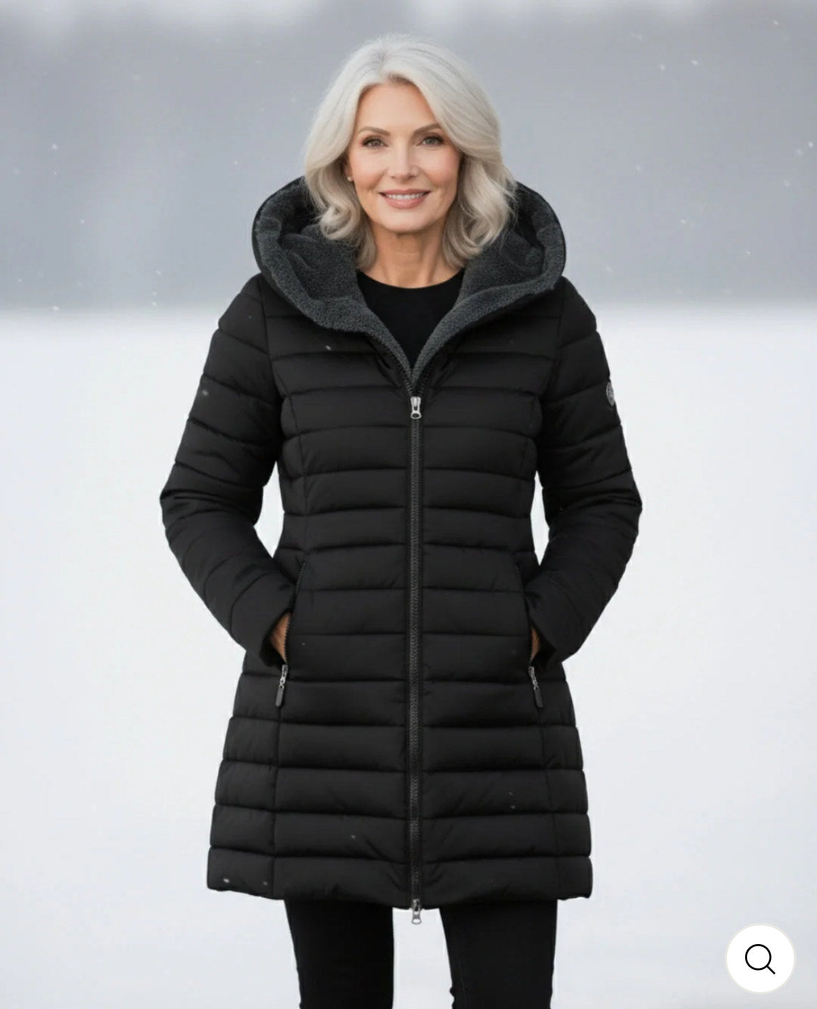 Elena-Manteau d'hiver chaud avec doublure intérieure.