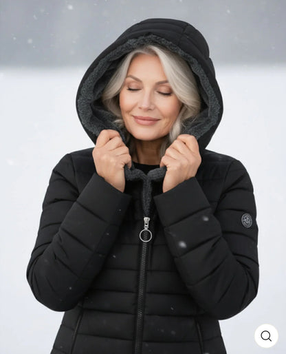 Elena-Manteau d'hiver chaud avec doublure intérieure.