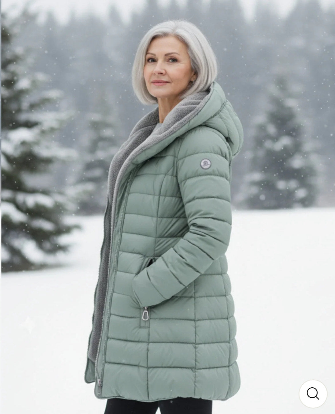 Elena-Manteau d'hiver chaud avec doublure intérieure.