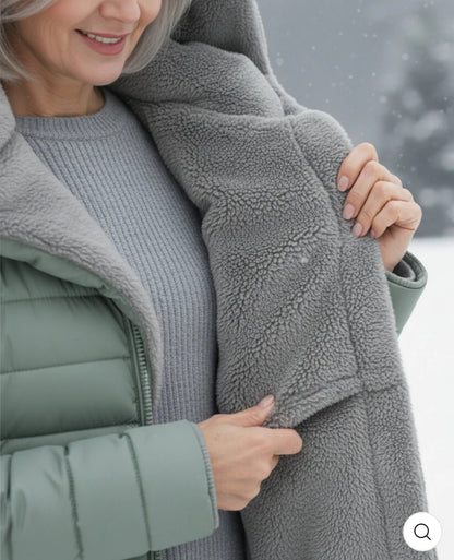 Elena-Manteau d'hiver chaud avec doublure intérieure.