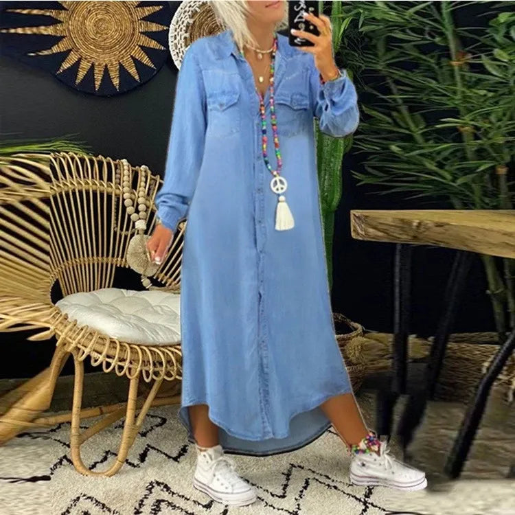 Fanny - Elegante spijkerjurk