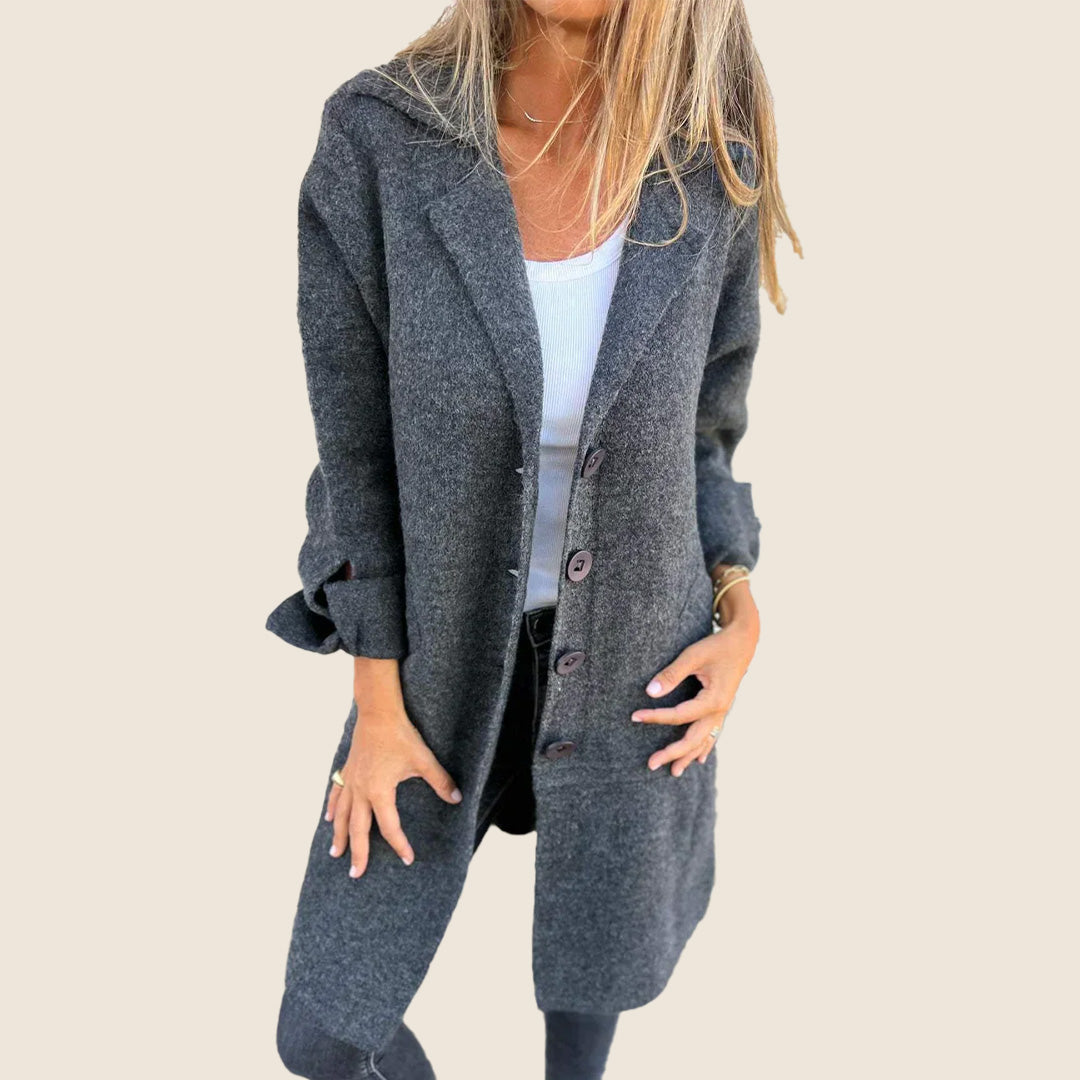 Frankie | Manteau oversized décontracté avec revers