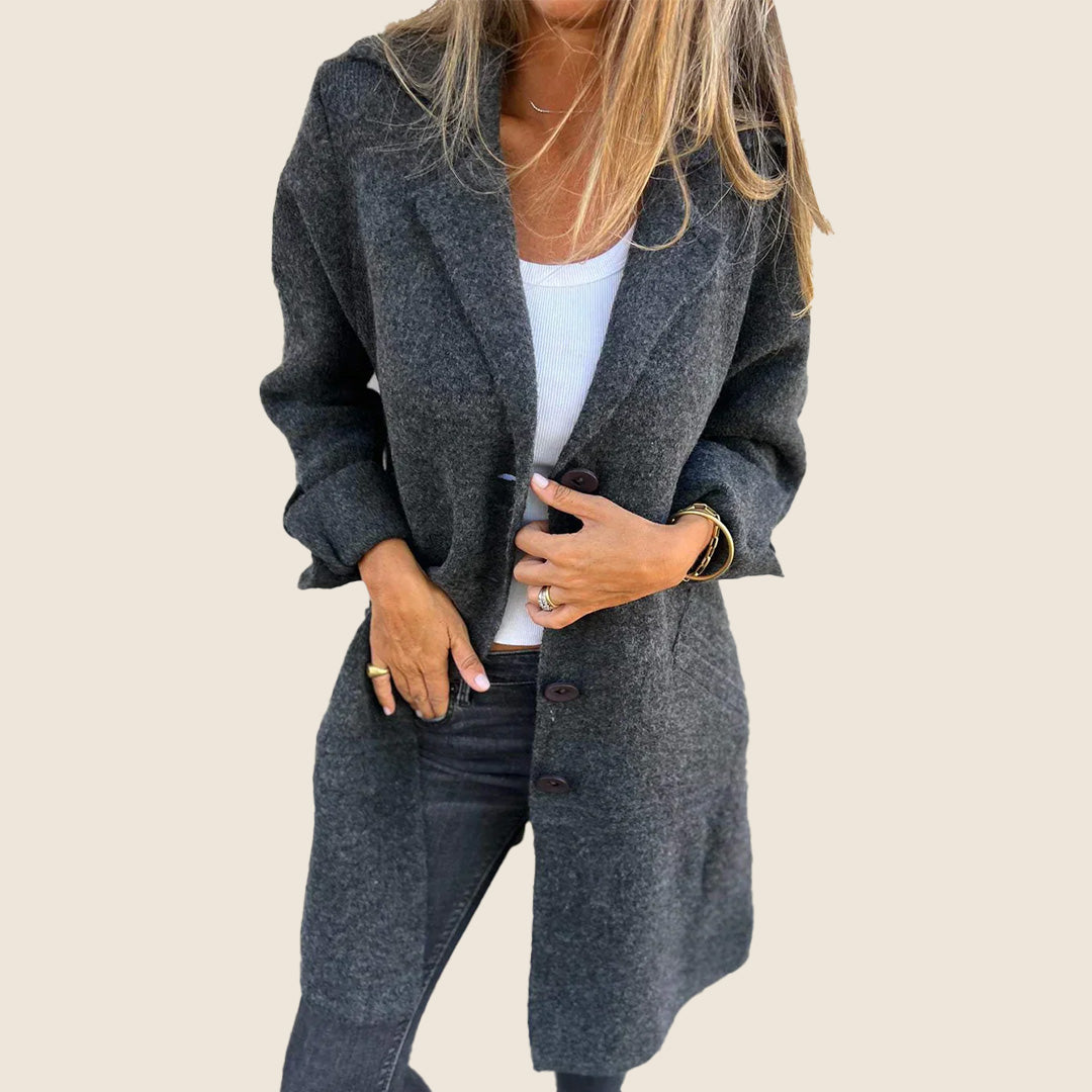 Frankie | Manteau oversized décontracté avec revers