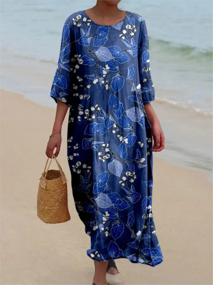 Esme - Vintage Gebloemde Jurk