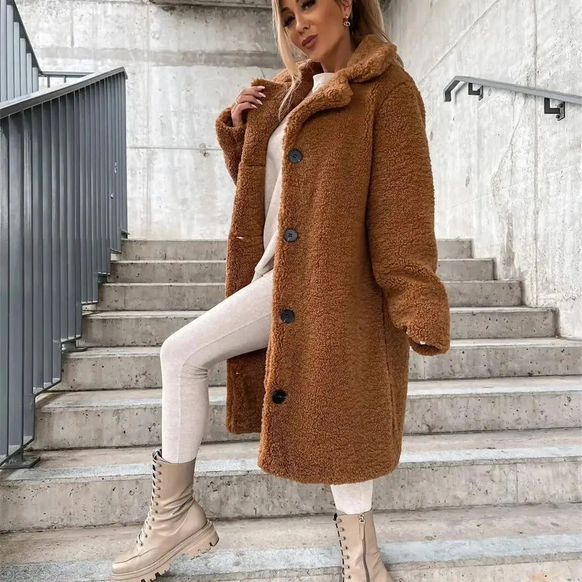Lina™ | Veste Teddy chaude
