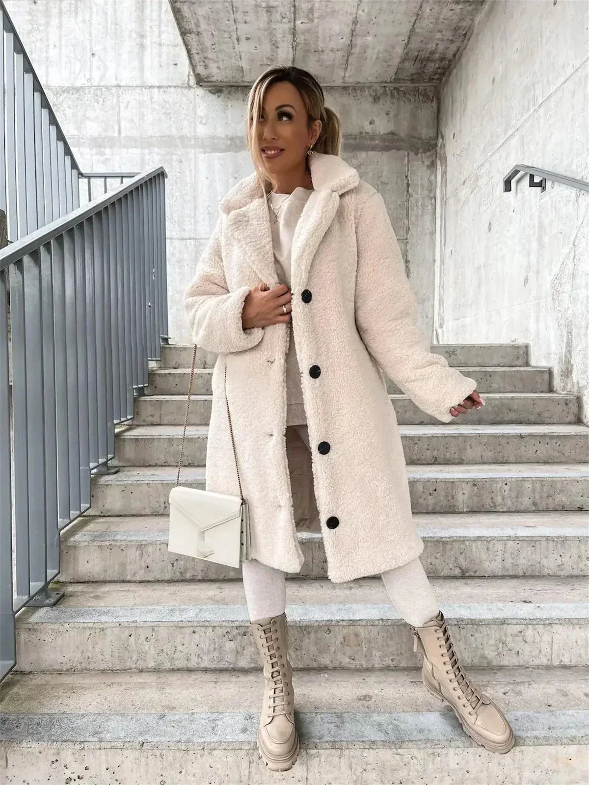 Lina™ | Veste Teddy chaude